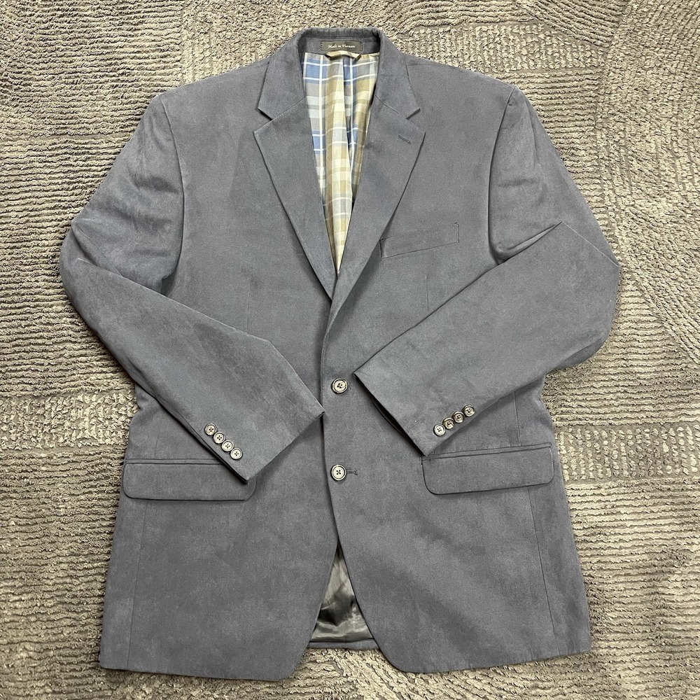 Lauren Ralph Lauren 43R Gray Blazer Sport Coat Jacket 2 Button Classic Fit Lined